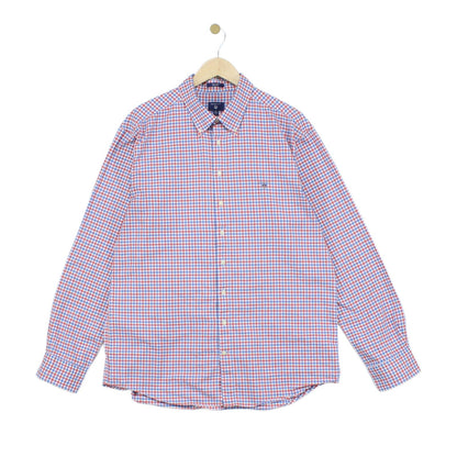 Mens Check Shirt Long Sleeve Regular Fit