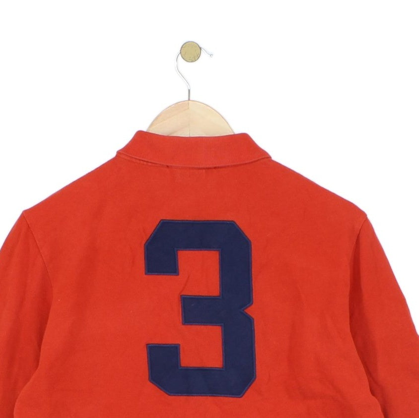 Mens Polo Shirt Long Sleeve Big Pony