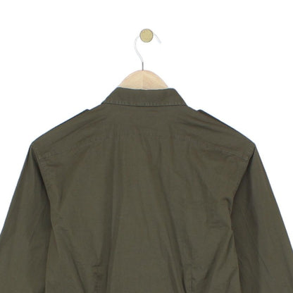 Mens Shirt Stretch Made In Italy Military