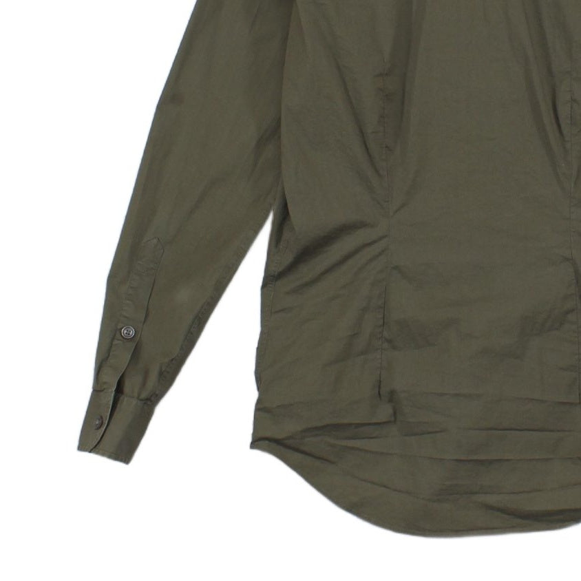 Mens Shirt Stretch Made In Italy Military