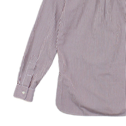 Mens Striped Shirt Slim Fit Button Up