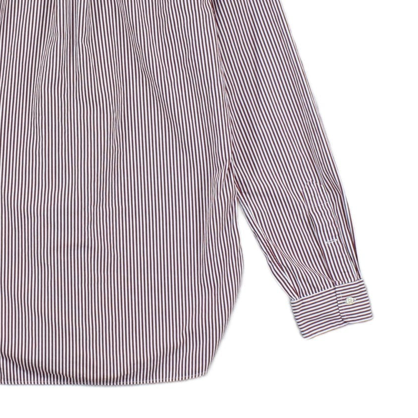 Mens Striped Shirt Slim Fit Button Up