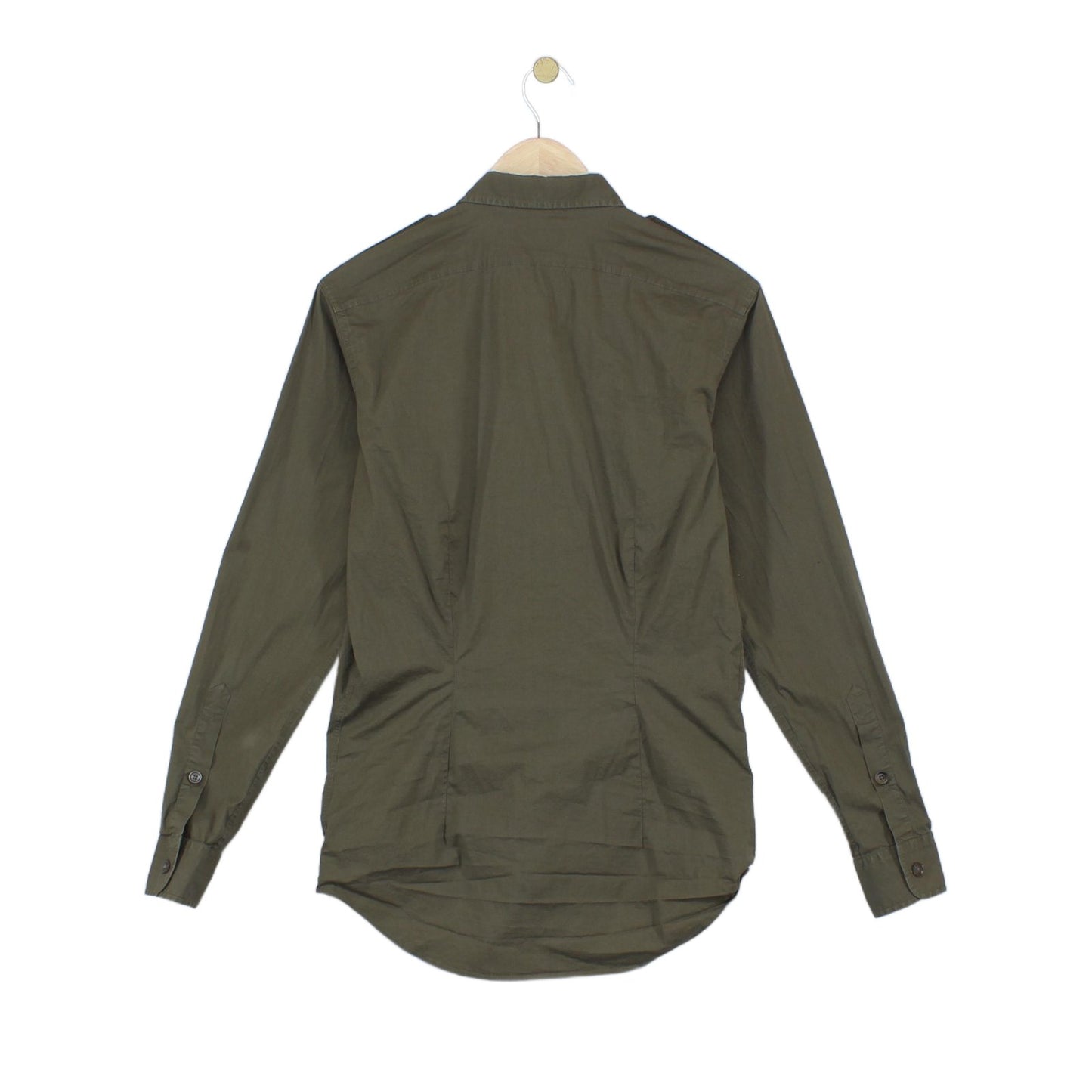 Mens Shirt Stretch Made In Italy Military