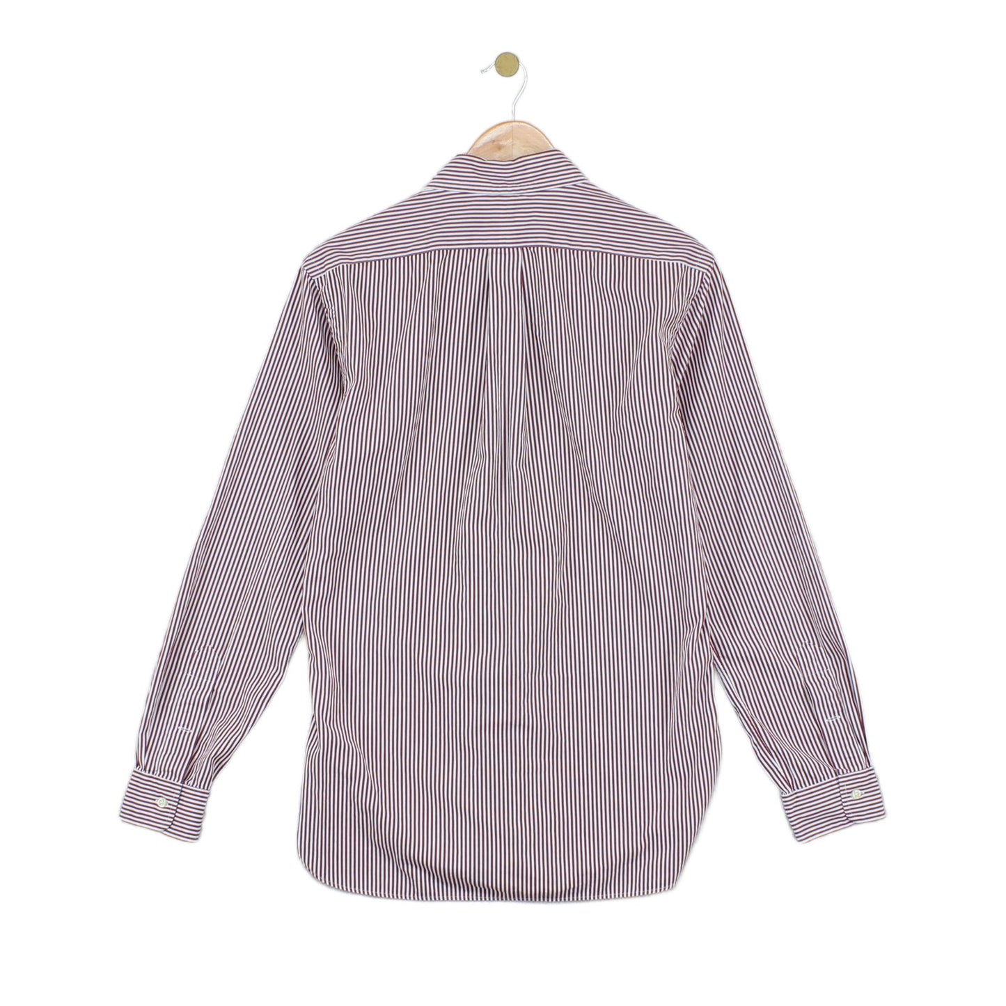 Mens Striped Shirt Slim Fit Button Up