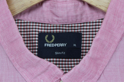 Mens Shirt Slim Fit Casual Short Sleeve Button Down