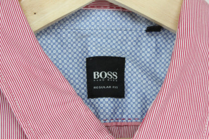 Mens Striped Shirt Button Down Long Sleeve