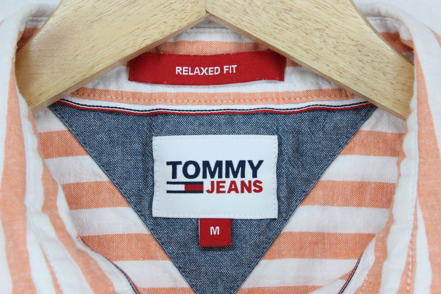 Mens Striped Shirt Relaxed Fit Short Sleeve