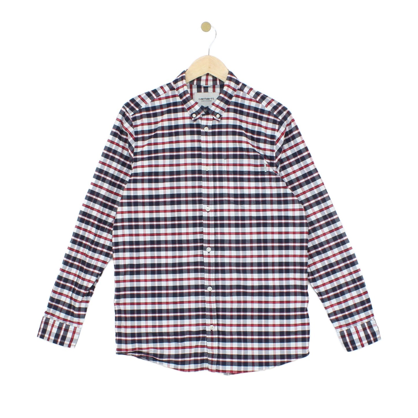 Mens Plaid Shirt Long Sleeve Button Up