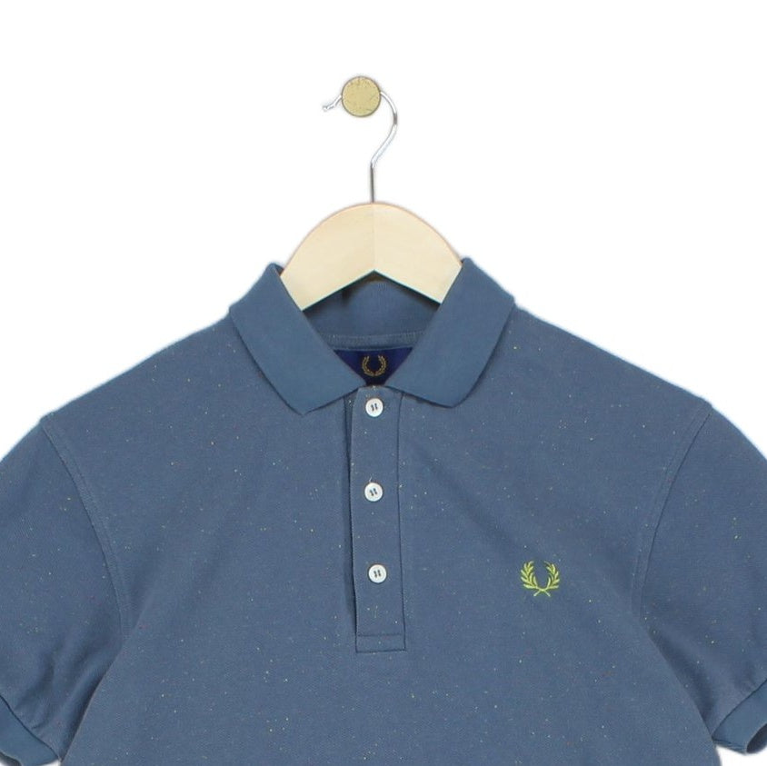 Mens Speckled Polo Shirt Short Sleeve Classic