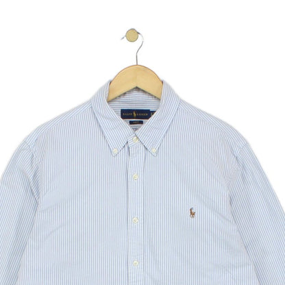 Mens Striped Shirt Slim Fit Button Down Long Sleeve