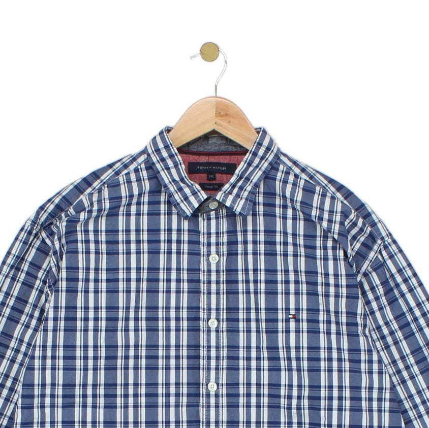 Mens Plaid Shirt Cotton