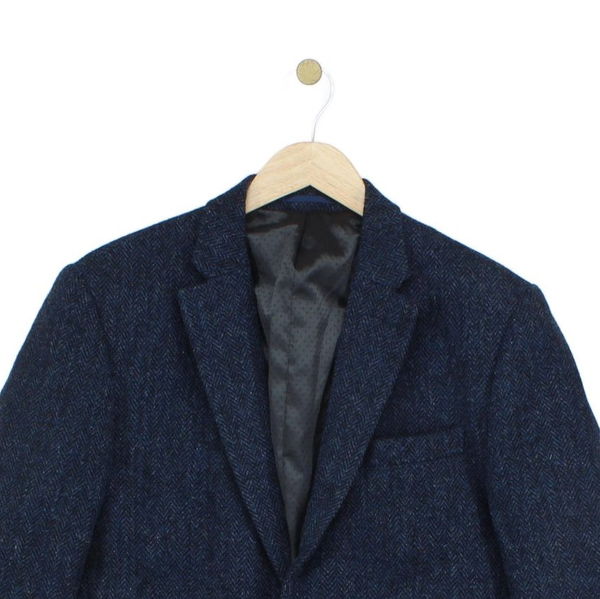 Mens Harris Tweed Blazer Formal Long