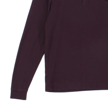 Mens Polo Shirt Long Sleeve Slim Fit