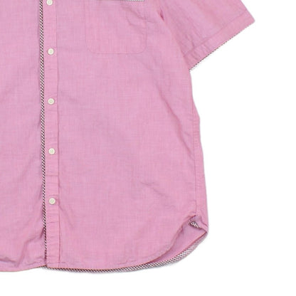 Mens Shirt Slim Fit Casual Short Sleeve Button Down