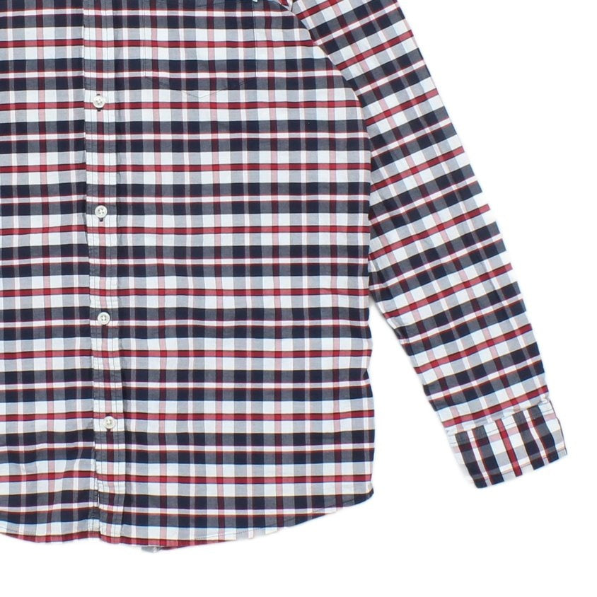 Mens Plaid Shirt Long Sleeve Button Up