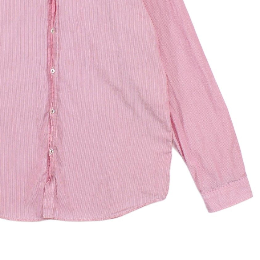 Mens Striped Shirt Button Down Long Sleeve
