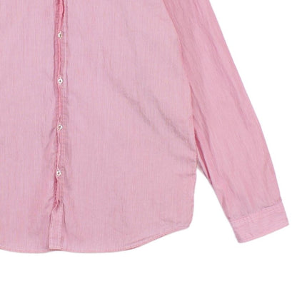 Mens Striped Shirt Button Down Long Sleeve