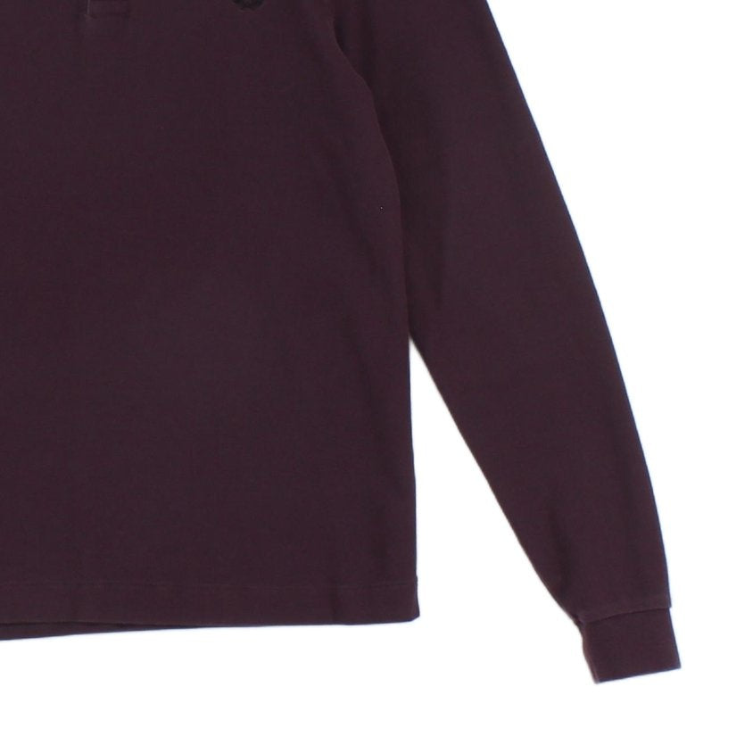 Mens Polo Shirt Long Sleeve Slim Fit