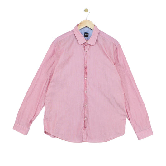 Mens Striped Shirt Button Down Long Sleeve