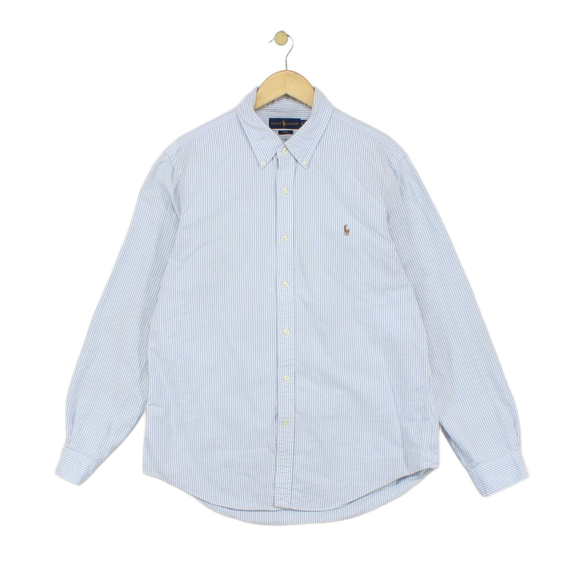 Mens Striped Shirt Slim Fit Button Down Long Sleeve
