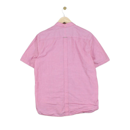 Mens Shirt Slim Fit Casual Short Sleeve Button Down