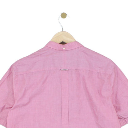 Mens Shirt Slim Fit Casual Short Sleeve Button Down