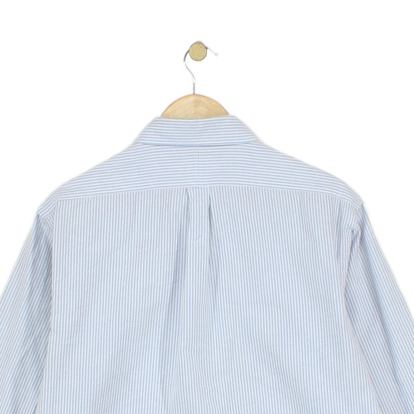 Mens Striped Shirt Slim Fit Button Down Long Sleeve