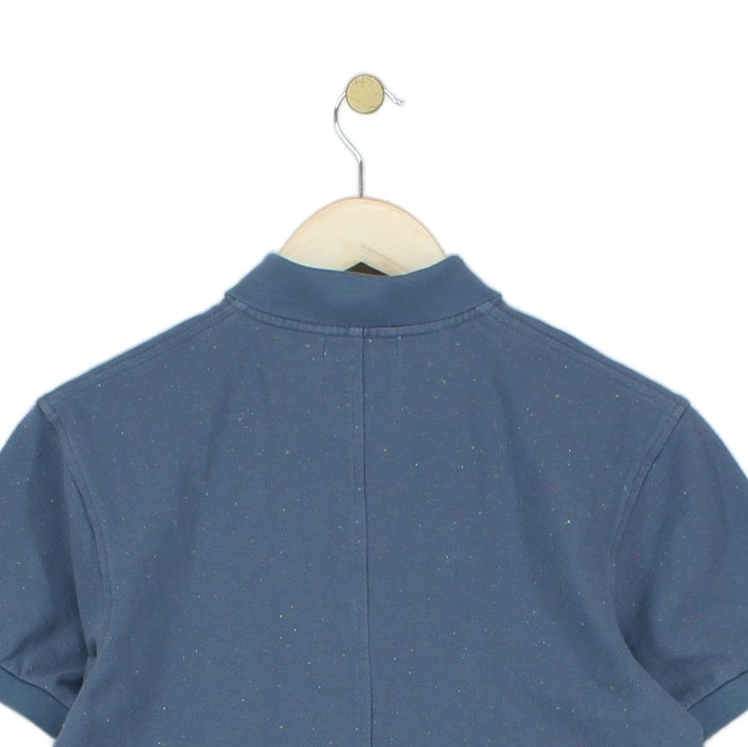 Mens Speckled Polo Shirt Short Sleeve Classic
