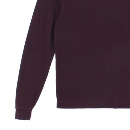 Mens Polo Shirt Long Sleeve Slim Fit