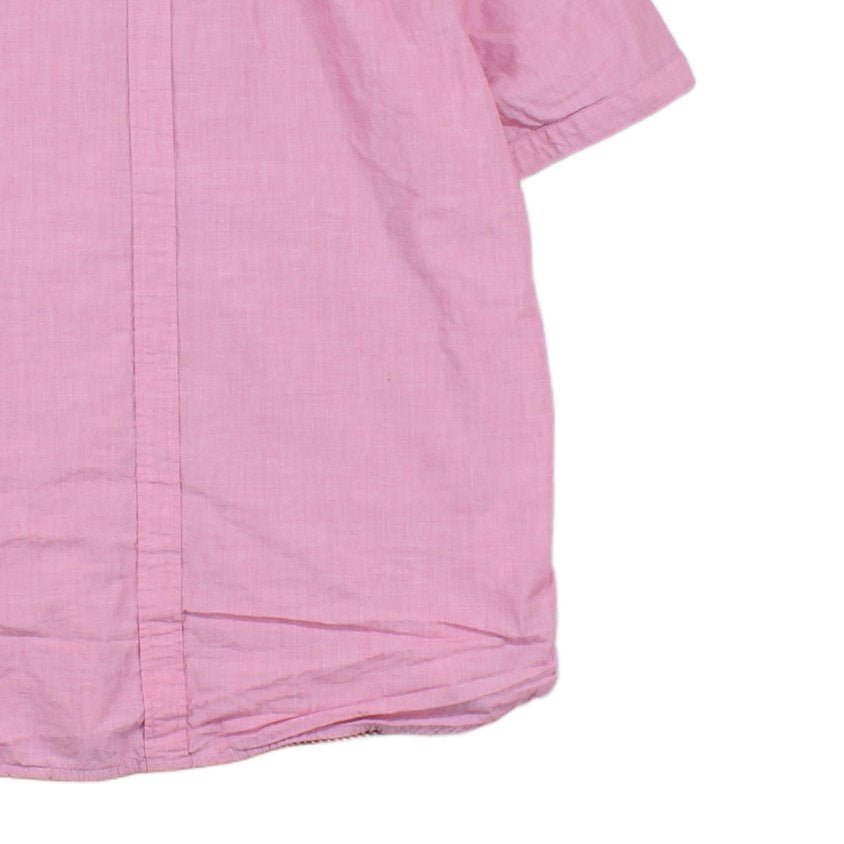 Mens Shirt Slim Fit Casual Short Sleeve Button Down