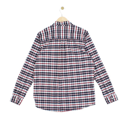 Mens Plaid Shirt Long Sleeve Button Up