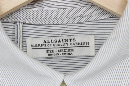 Mens Striped Shirt Long Sleeve Button Down