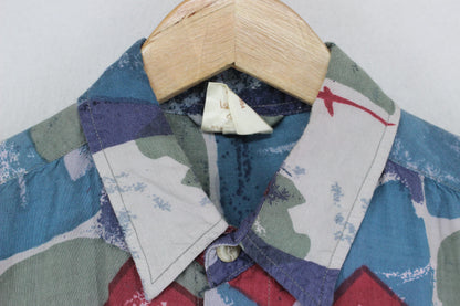Mens Viscose Abstract Shirt Button Up