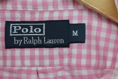 Mens Check Shirt Gingham Long Sleeve