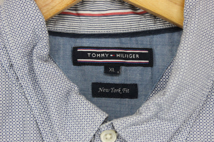 Mens Abstract Shirt Button Down Short Sleeve