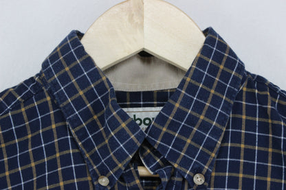 Mens Check Shirt Button Up Classic