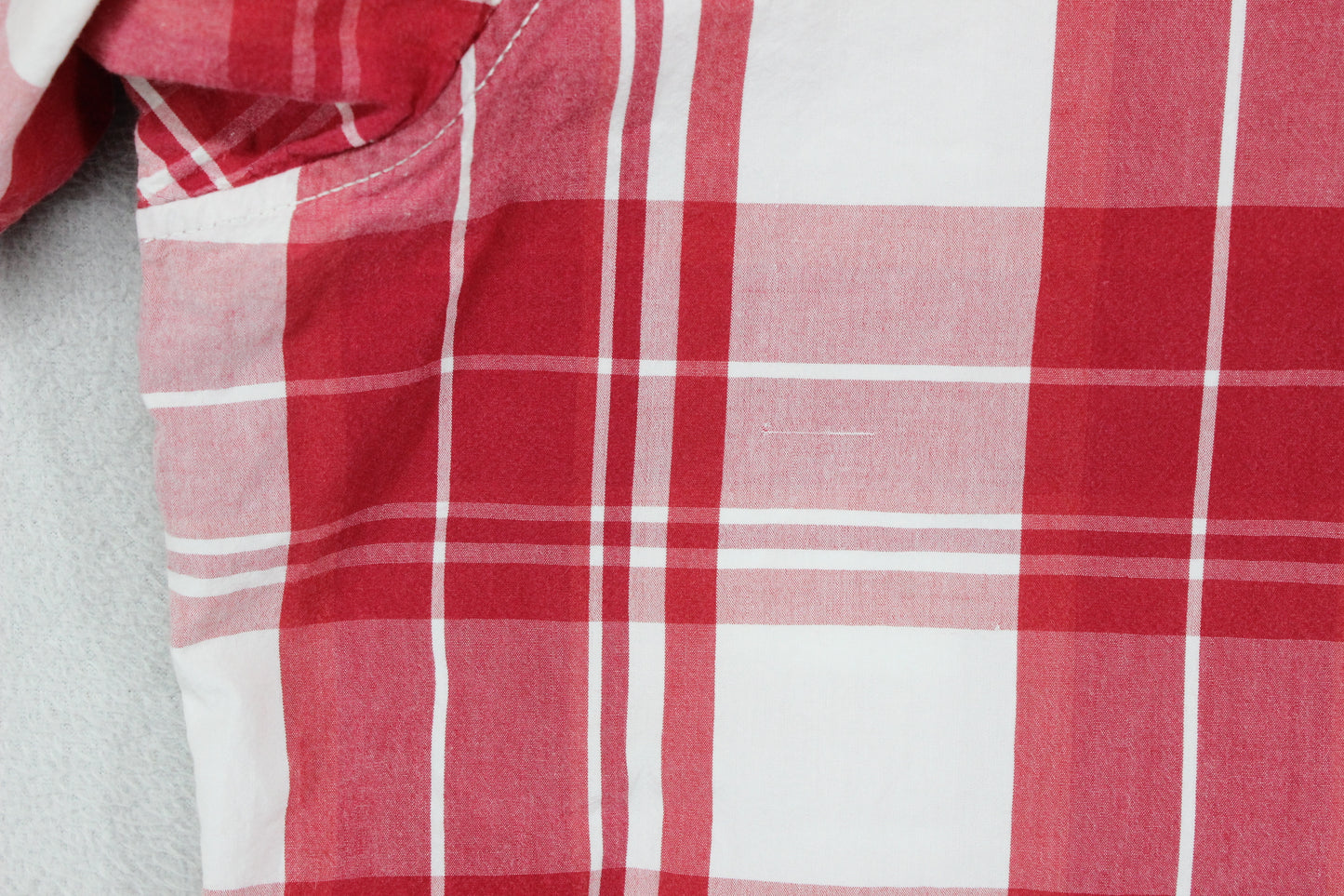 Mens Plaid Shirt Short Sleeve Button Up