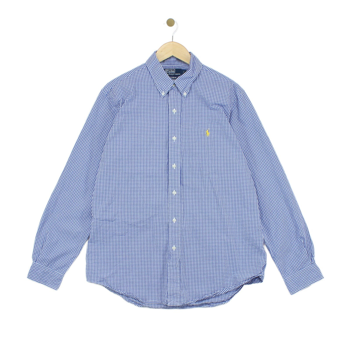 Mens Check Shirt Custom Fit Long Sleeve