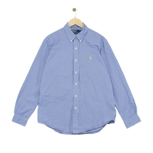 Mens Check Shirt Custom Fit Long Sleeve