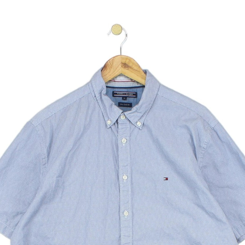 Mens Abstract Shirt Button Down Short Sleeve