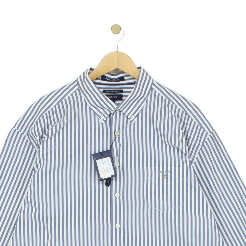 Mens Striped Shirt Made In Portugal Button Up Long Sleeve
