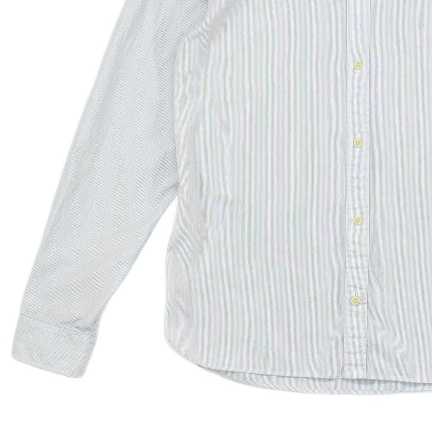 Mens Striped Shirt Long Sleeve Button Down