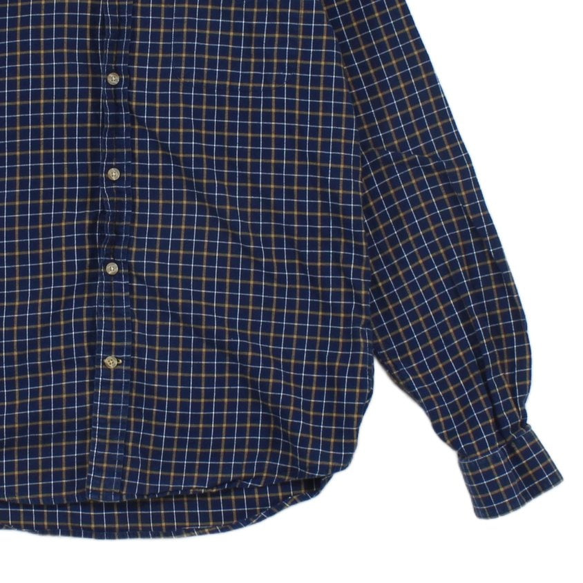 Mens Check Shirt Button Up Classic