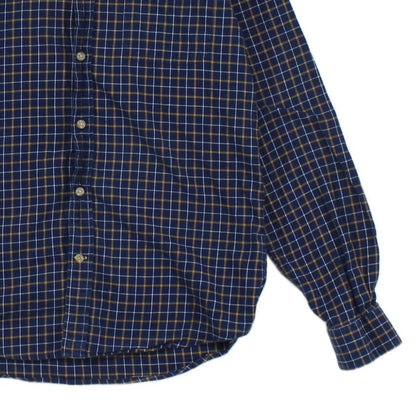 Mens Check Shirt Button Up Classic