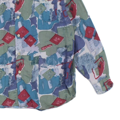 Mens Viscose Abstract Shirt Button Up