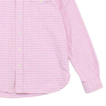 Mens Check Shirt Gingham Long Sleeve