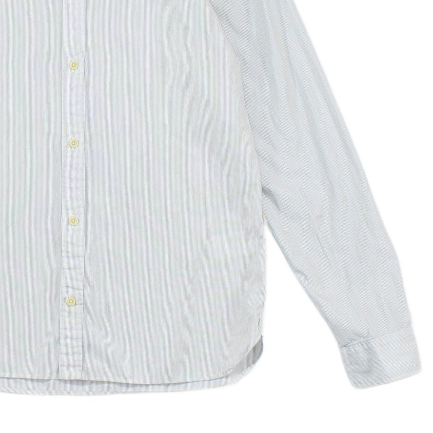 Mens Striped Shirt Long Sleeve Button Down