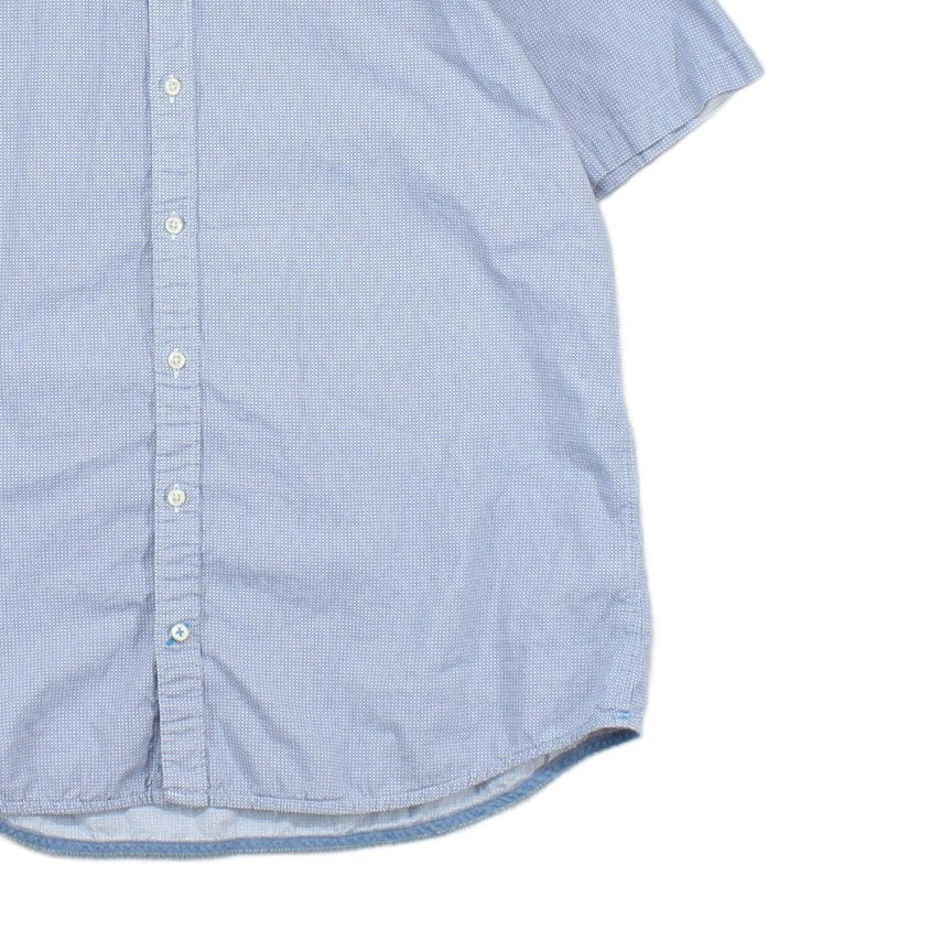 Mens Abstract Shirt Button Down Short Sleeve