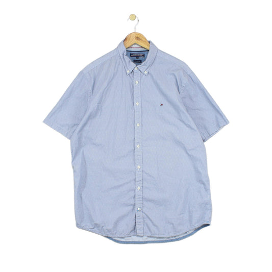 Mens Abstract Shirt Button Down Short Sleeve