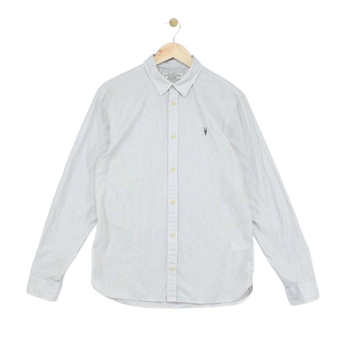 Mens Striped Shirt Long Sleeve Button Down